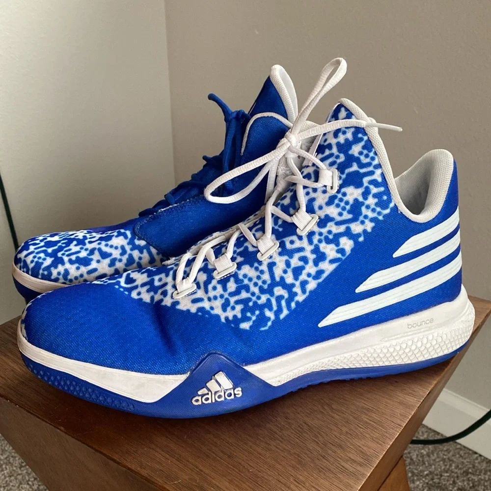 Adidas Light Em Up 2 Blue Basketball Bounce Shoes Sneakers, Men’s 13.5